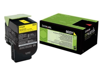 Консуматив Lexmark 80C20Y0 CX310, 410, 510 Yellow Return Programme 1K Toner Cartridge