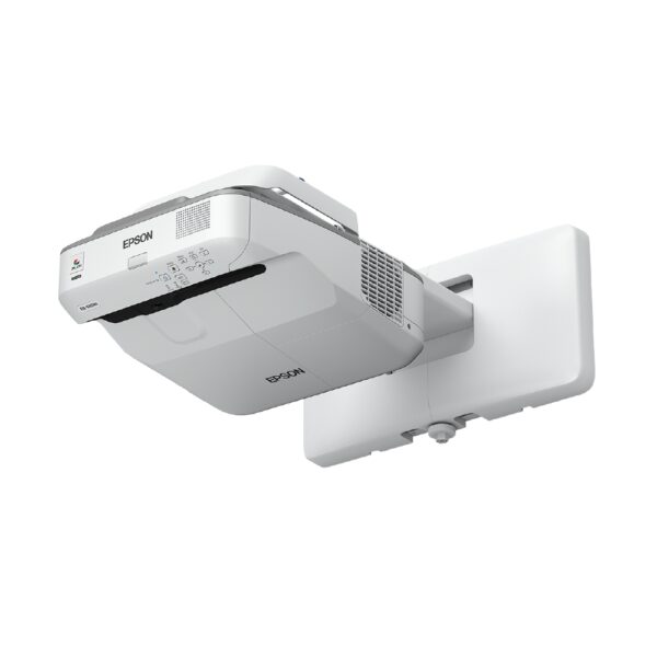 Мултимедиен проектор Epson EB-685Wi, Ultra short, WXGA (1280 x 800), 16:10, HD ready, 3,500 lumen, 14000:1, Ethernet, Wireless LAN (optional), VGA, HDMI (3x), 5.9 kg, Interactive pens, Wall mounting bracket, 36 months