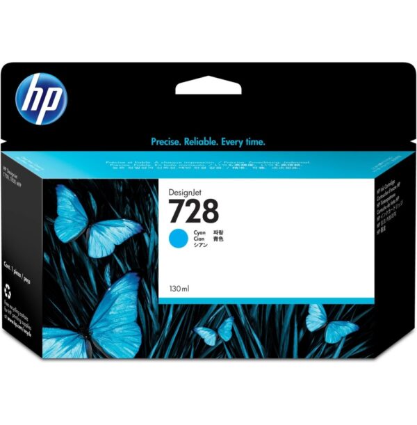 Консуматив HP 728 130-ml Cyan DesignJet Ink Cartridge