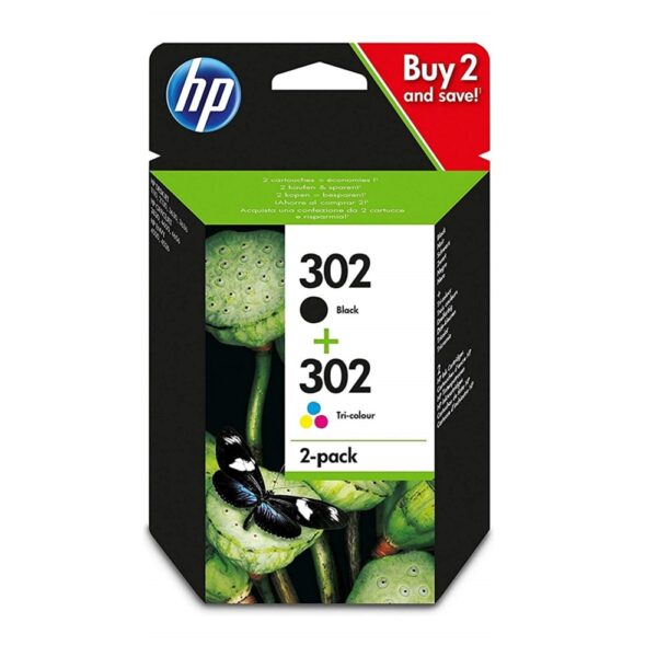 Консуматив HP 302 2-pack Black/Tri-color Original Ink Cartridges - РАЙС