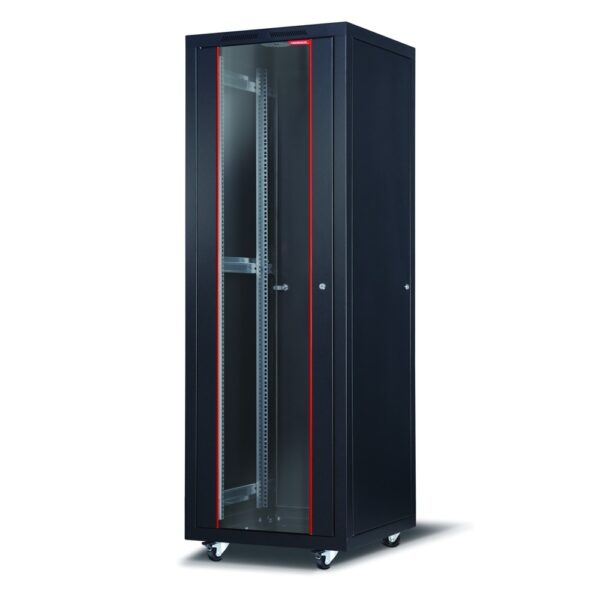 Комуникационен шкаф Formrack 19" Free standing rack 36U 800/1000mm, height: 1831 mm, loading capacity: 600 kg, front tempered glass door, openable locking sides and back (does not include castor/feet group)