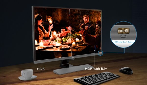 Монитор BenQ EL2870UE, 27.9", TN, 1ms, HDR with B.I.+, 3840x2160, 4K Gaming Monitor, 72% NTSC, FreeSync, LBL, Flicker-free, Smart focus, Super Resolution, 1000:1, DCR 12M:1, 10 bit, 300 cd/m2, HDMI x2, DP, Speakers, Tilt, Metallic Grey