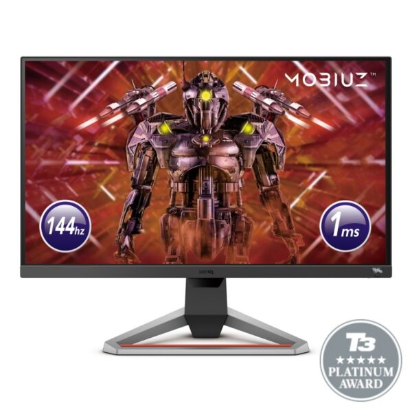 Монитор BenQ MOBIUZ EX2710, 27", IPS, HDRi, 144Hz, 1ms, 1920x1080 FHD, FreeSync Premium, 99% sRGB, HDR10, B.I.+, Light Tuner, Black eQualizer, Color Vibrance, Quick OSD, Eye-Care, treVolo Speakers 2.5Wx2, 1000:1, 400 cd/m2,HDMI x2, DP, Height Adj., Dark grey