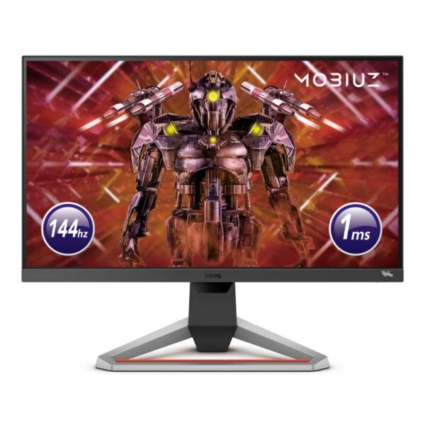 Монитор BenQ MOBIUZ EX2510, 24.5", IPS, HDRi, 144Hz, 1ms, 1920x1080 FHD, FreeSync Premium, 99% sRGB, HDR10, B.I.+, Light Tuner, Black eQualizer, Color Vibrance, Quick OSD, Eye-Care, treVolo Speakers 2.5Wx2, 1000:1, 400 cd/m2, 2x HDMI v2.0, DP, Height Adj., Grey