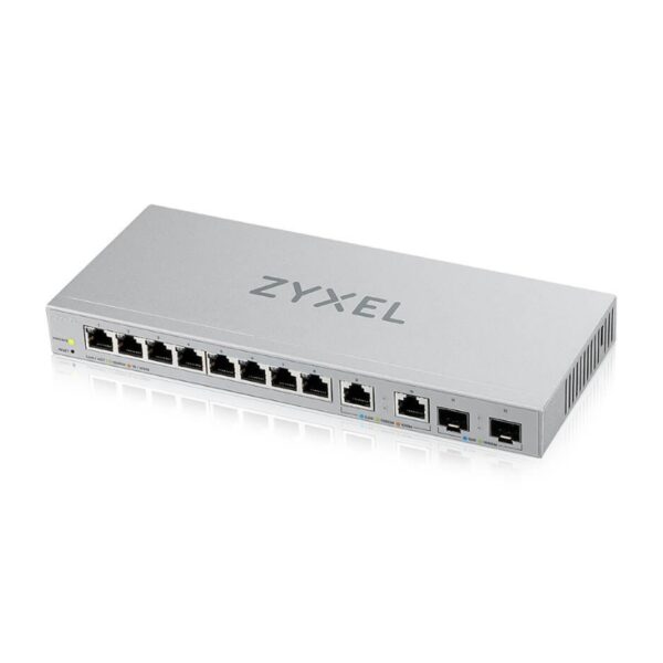 Комутатор ZyXEL XGS1210-12 v2, 12-Port Gigabit webmanaged Switch with 8 port 1G + 2-Port 2.5G + 2-Port SFP+
