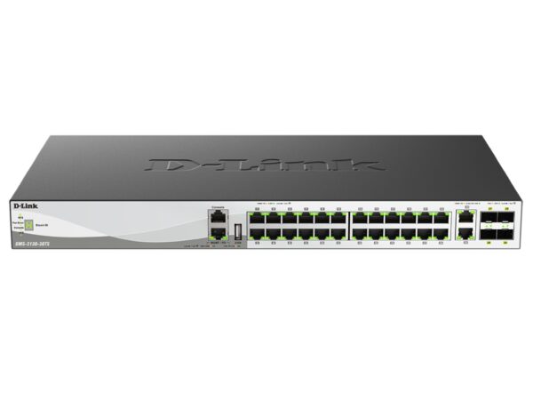 Комутатор D-Link 24x100/1000/2500Base-T Layer 3 Stackable Managed Gigabit Switch with 2x10GBASE-T Ports and 4 x 25G SFP28 Ports
