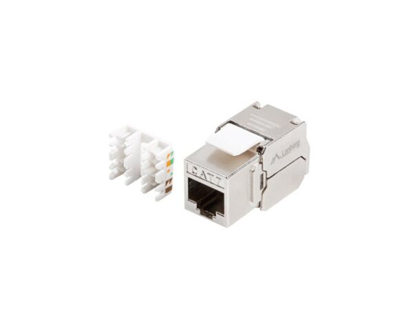 Конектор Lanberg keystone module toolless rj45 CAT.7 ftp 180°