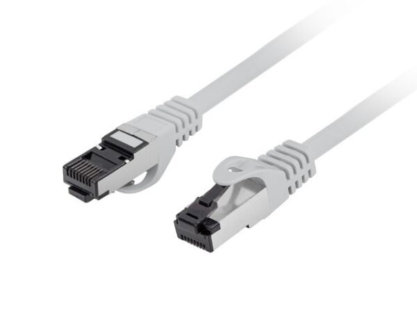 Кабел Lanberg patch cord CAT.8.1 S/FTP LSZH CU 1m, grey