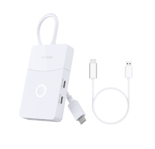 USB хъб D-Link 5-in-1 USB-C Hub with Wireless HDMI