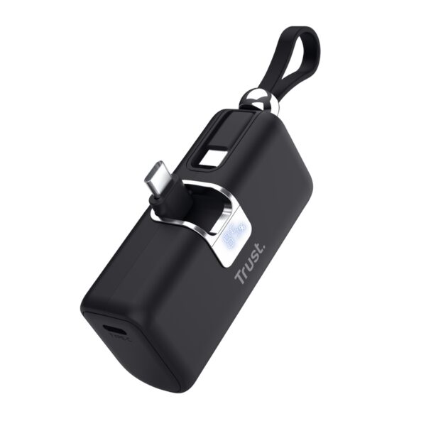 Външна батерия TRUST Pacto 5000 mAh Pocket Powerbank Black