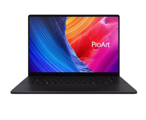 Лаптоп Asus Pro Art P16,H7606WP-SR254X,AMD Ryzen AI 9 HX 370  2.0GHz (36MB Cache, up to 5.1GHz, 12 cores, 24 Threads) up to 50TOPS ,16 OLED WQXGA+(2880X1800)16:10 Bend+500nits(HDR) Glare DCI-P3:100% ,Touch screen,120 mHZ , 64 GB LPDDR5X, 2TB PCIE G4 SSD, RTX 50